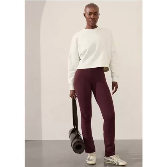 Athleta Elation Straight Leg Pants in Spiced Cabernet Size XL - Picture 2 of 12